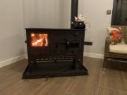 Picture of Hearth with,  Fireplace Large Cooking Stove,  Wood Burning Stove, Survival Stove, Wood Stove, Coal Stove, Cooker Stove, Handmade