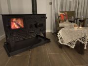 Picture of Hearth with,  Fireplace Large Cooking Stove,  Wood Burning Stove, Survival Stove, Wood Stove, Coal Stove, Cooker Stove, Handmade