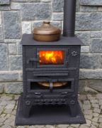 Picture of Handmade Fireplace Stove, Wood Charcoal Stove, Food Heating Cooking Oven, Stove, Glazed Fireplace