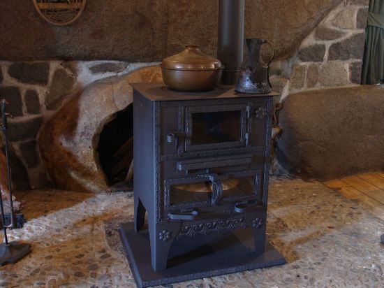 Picture of Handmade Fireplace Stove, Wood Charcoal Stove, Food Heating Cooking Oven, Stove, Glazed Fireplace