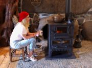 Picture of Handmade Fireplace Stove, Wood Charcoal Stove, Food Heating Cooking Oven, Stove, Glazed Fireplace