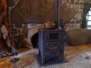 Picture of Handmade Fireplace Stove, Wood Charcoal Stove, Food Heating Cooking Oven, Stove, Glazed Fireplace