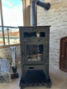 Picture of Extra Large Wood Fired Fireplace, Oven Stove, Wood Charcoal Stove, Warming Stove, Handmade Large Glass Fireplace, Fire Pit