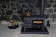 Picture of Stove with oven, Kitchen Cooking Stove for tight spaces, Wood burning Stove, Handmade Cooker