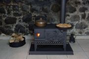 Picture of Stove with oven, Kitchen Cooking Stove for tight spaces, Wood burning Stove, Handmade Cooker