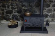 Picture of Stove with oven, Kitchen Cooking Stove for tight spaces, Wood burning Stove, Handmade Cooker