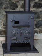 Picture of Coal Stove, Wood Burning Stove, Warming Stove, Cooking Oven, Handmade Sheet Metal Stove