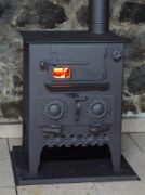 Picture of Coal Stove, Wood Burning Stove, Warming Stove, Cooking Oven, Handmade Sheet Metal Stove