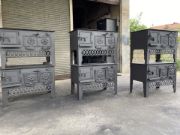 Picture of Stove with oven, Kitchen Cooking Stove for tight spaces, Wood burning Stove, Handmade Cooker