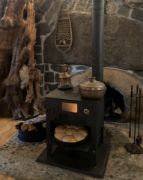 Picture of Cooker Stove, Wood Burning Stove with Fireplace, Wood And Coal Stove, Cooking Oven, Handmade Metal Heater Stove, Log Cabin Home