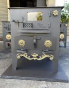 Picture of Cooker Stove, Wood Burning Stove with Fireplace, Wood And Coal Stove, Cooking Oven, Handmade Metal Heater Stove, Log Cabin Home