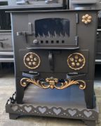 Picture of Wood Stove with Fireplace, Cooker with Oven, Wood Burning Stove, Heating Stove , Handmade Fireplace Stove