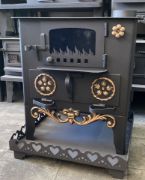 Picture of Wood Stove with Fireplace, Cooker with Oven, Wood Burning Stove, Heating Stove , Handmade Fireplace Stove