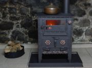 Picture of Large Kitchen or Patio Stove, Handmade Wood-Burning Cooking Stove, Coal Stove with Cast Iron Grill, Fireplace Cooker