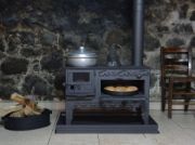 Picture of Cooking Stove With Fireplace, Wood Burning Stove, Coal Stove, Cooker, Handmade Range, Cast Iron Grill