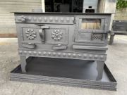 Picture of Left Hand Vented Fireplace Cooking Stove, Wood Stove, Coal Stove, Stove, Handmade Stove, Cast Iron Grill