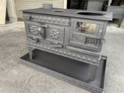 Picture of Left Hand Vented Fireplace Cooking Stove, Wood Stove, Coal Stove, Stove, Handmade Stove, Cast Iron Grill