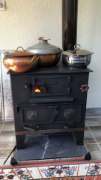 Picture of Wood Stove, Heating Stove, Baking Oven,Cooker Stove, Handmade Sheet Metal Stove